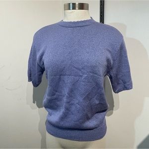 Southern Lady Vintage lilac purple knit blouse USA Small